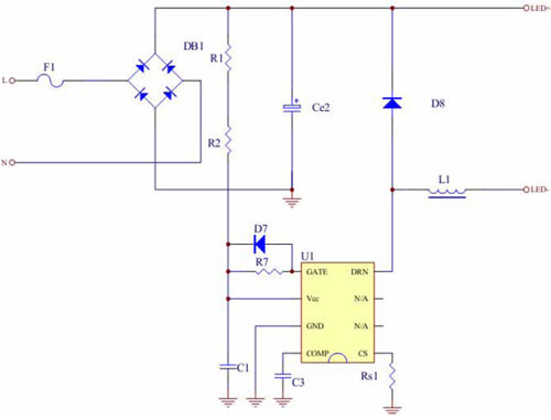 小尺寸非隔離恒流18W【LED凈化燈】燈驅(qū)動(dòng)方案